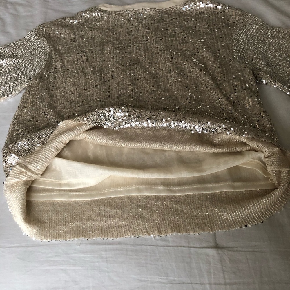 Lush silver sequin top - Picture 5 of 7